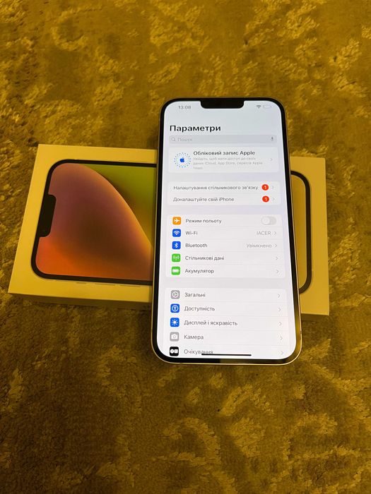 Apple iPhone 14 plus, 128 GB, Neverlock. Колір Starlight. Ідеал