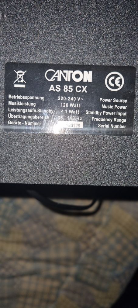 Subwoofer Canton AS 85 CX