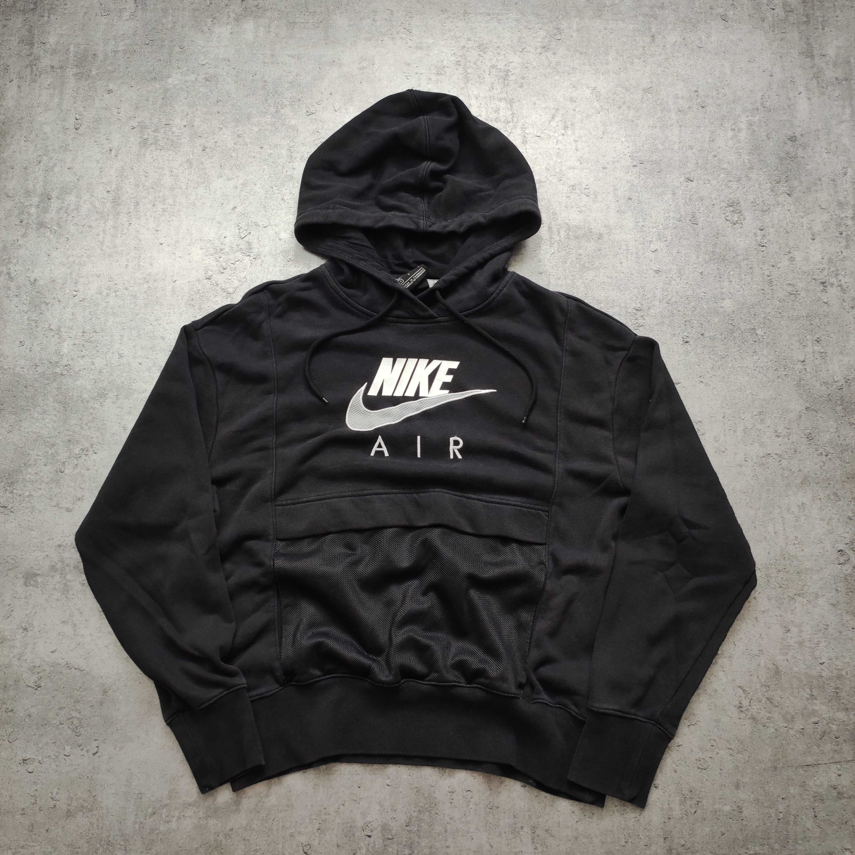 DAMSKA Bluza z Kapturem Czarna Hoodie Nike AIR MAX Kangurka Casual