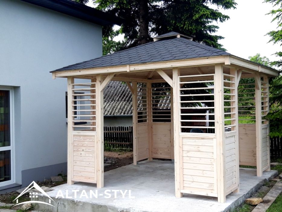Altany,altanki, wiaty, altana ogrodowa KASIA 3x3m PRODUCENT