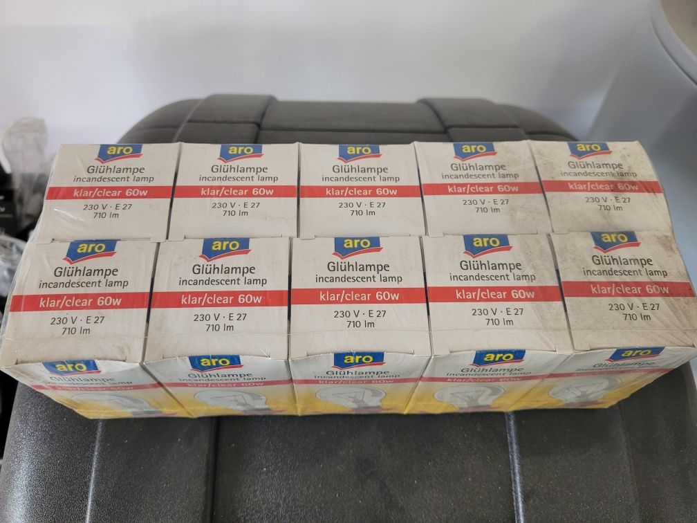 Żarówki 60w 10 sztuk aro