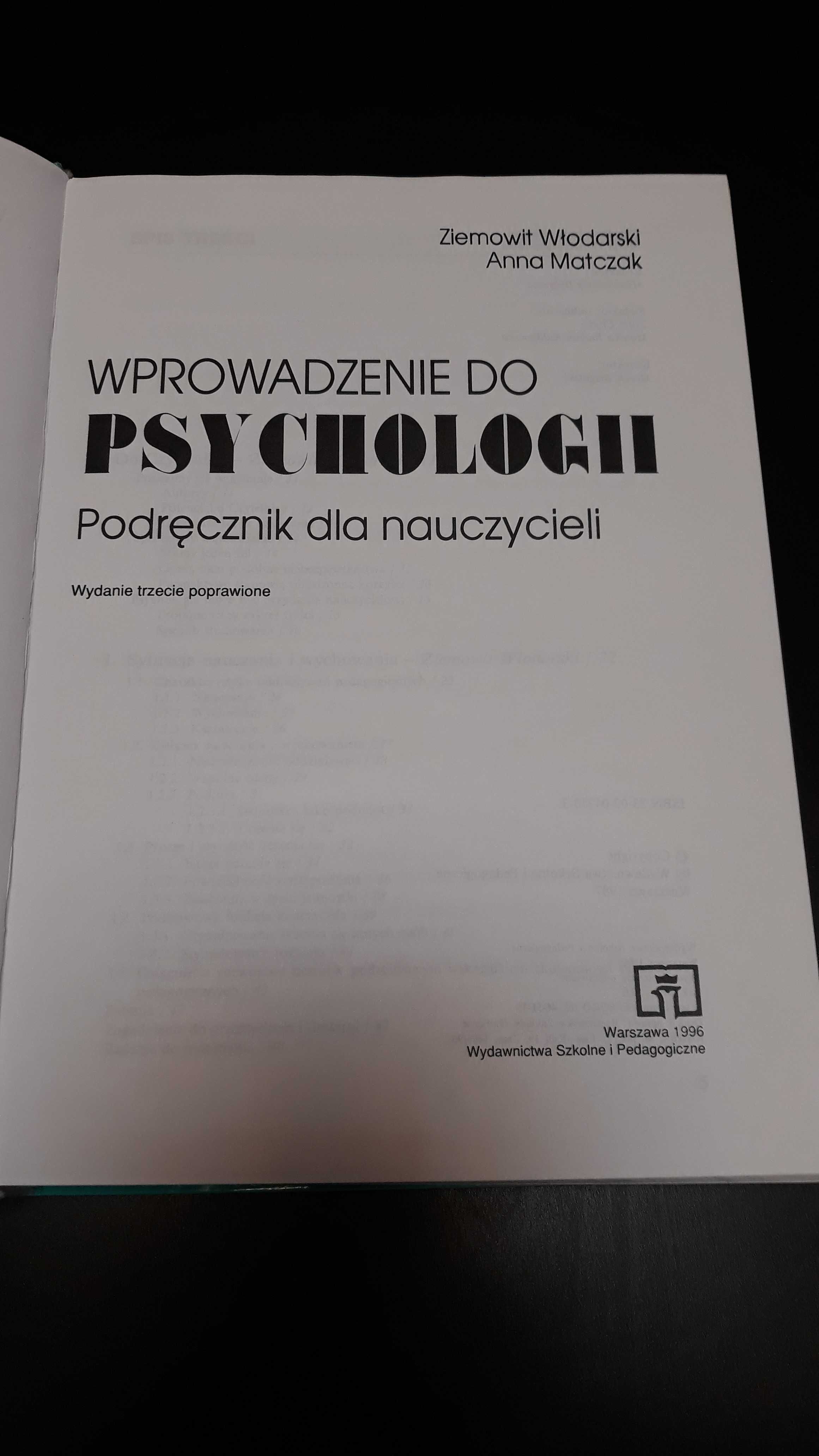 Wprowadzenie do psychologii Ziemowit Włodarski Anna Matczak