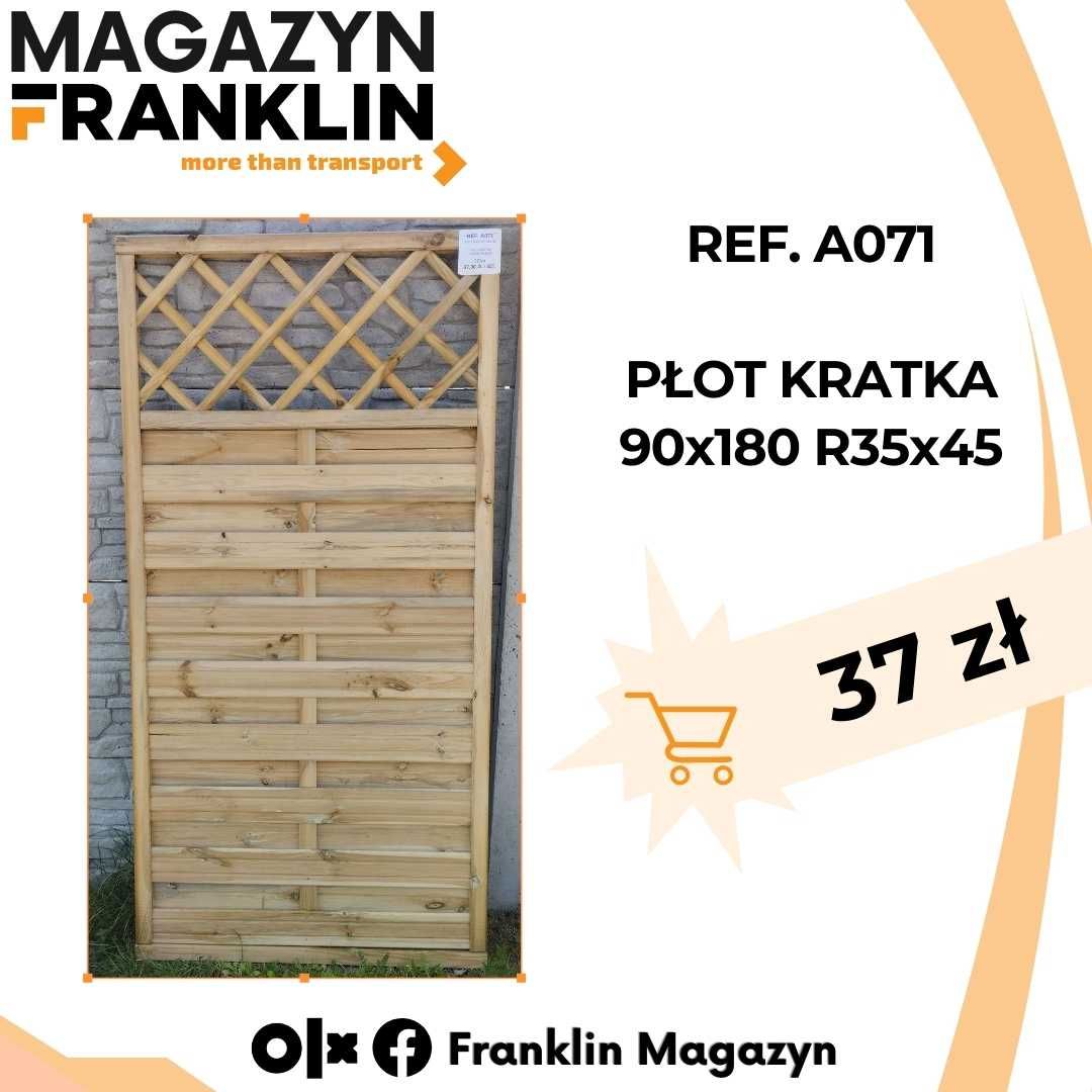 Płot skos 90x180 | Kratka ogrodzeniowa | Ogrodzenie | Panel | Outlet