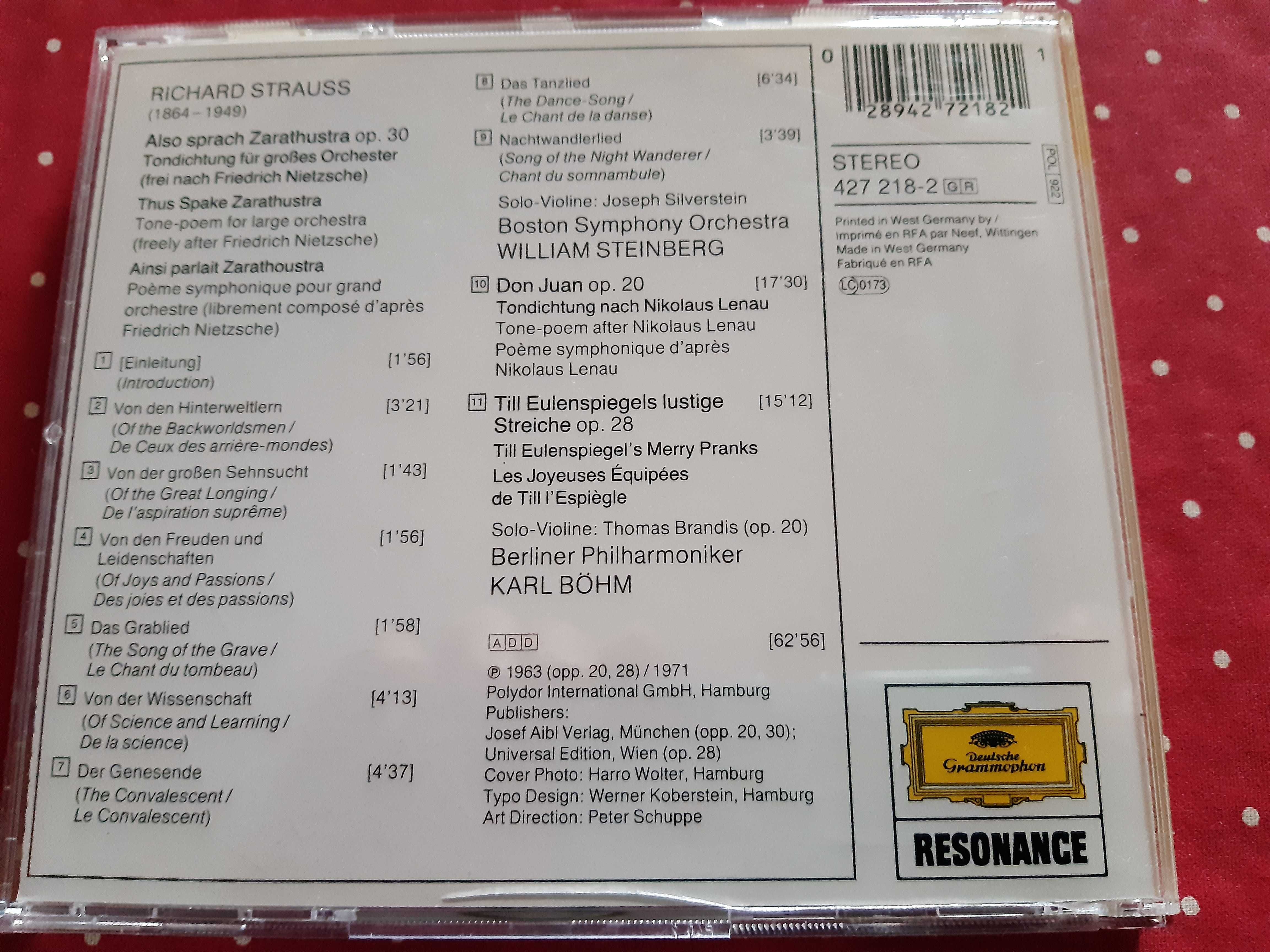 Richard Strauss płyta CD