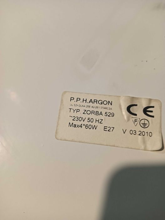 Lampa plafon sufitowa