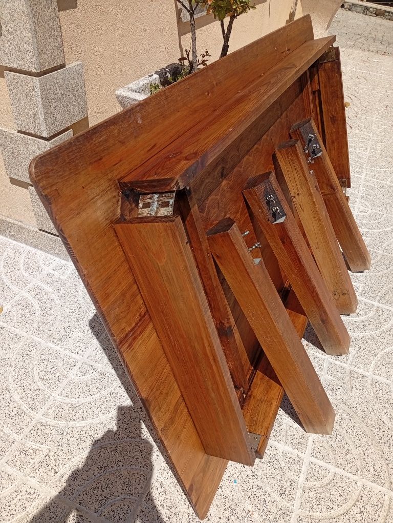 Mesa sala madeira maciça rústica
