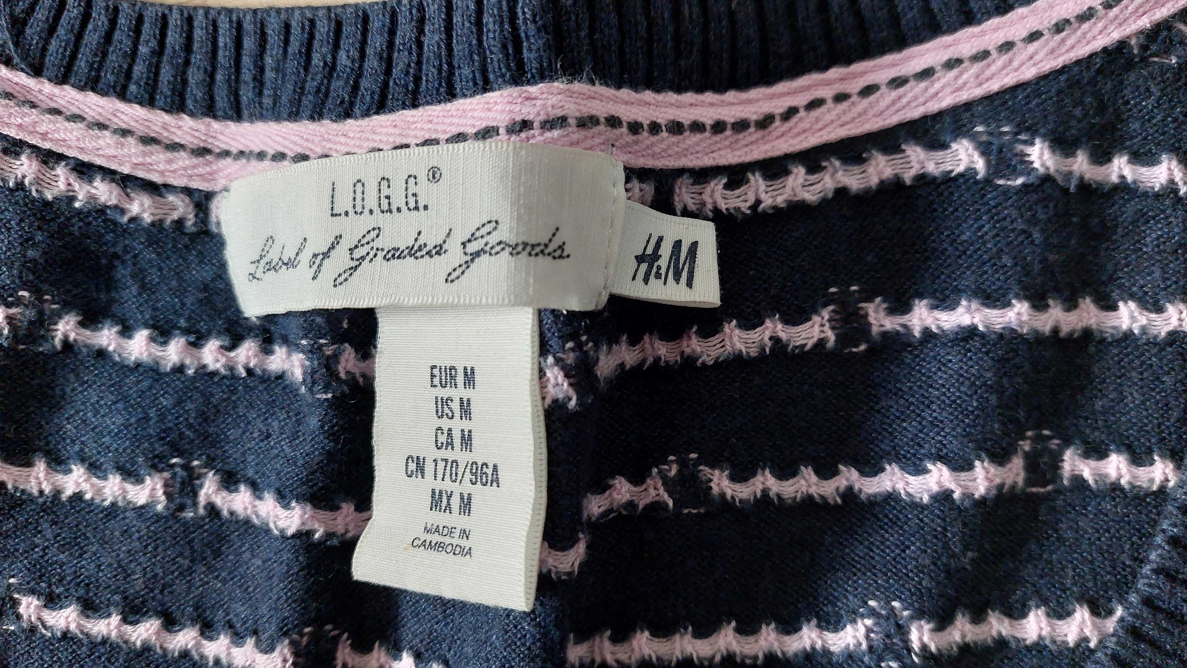 Sweter sweterek damski H&M L.O.G.G. rozmiar M stan bardzo dobry