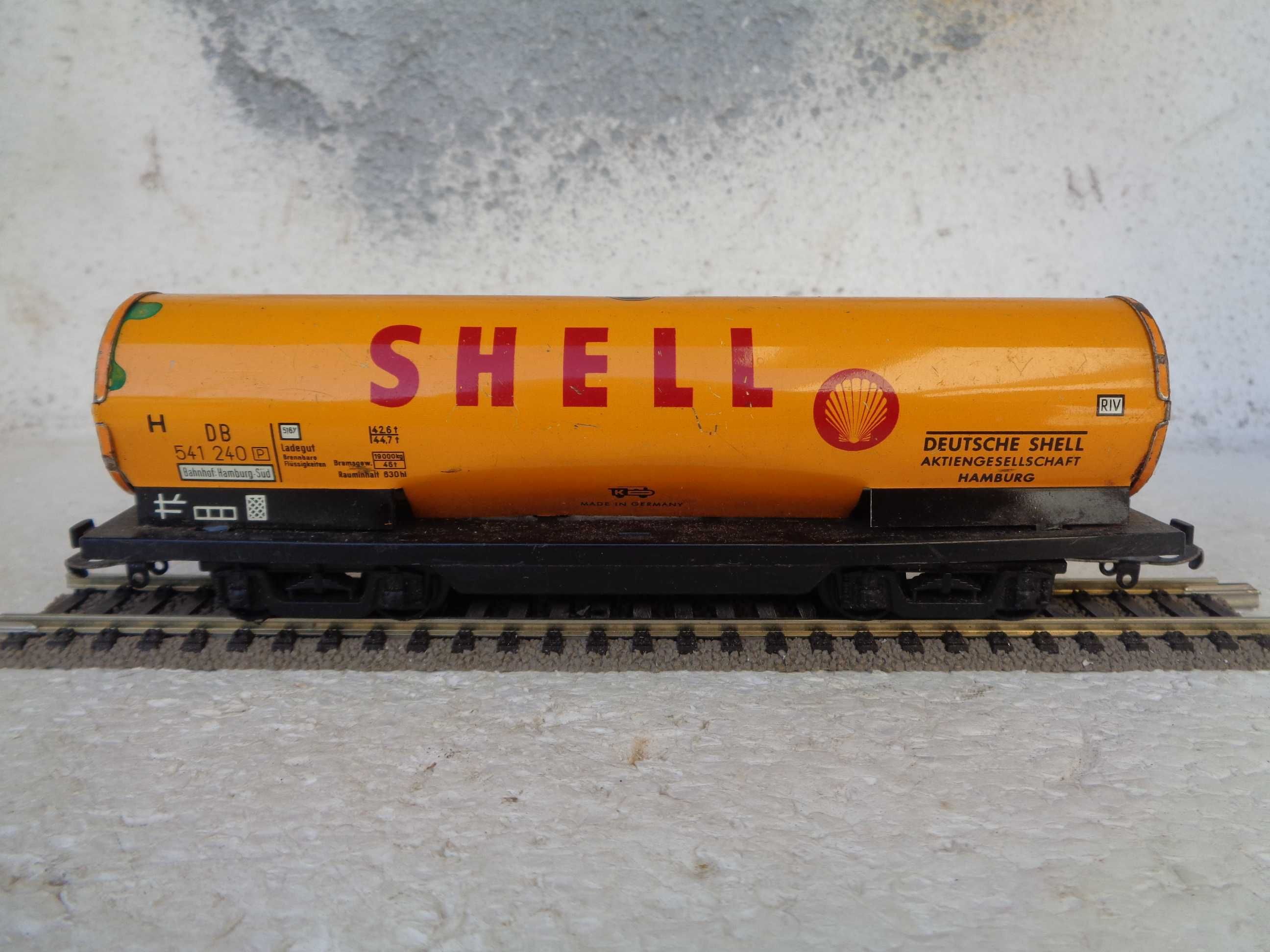 1:87 Cisterna SHELL muito antiga em chapa a cisterna