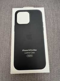 Чохол Apple Leather Black для iPhone 14 Pro Max