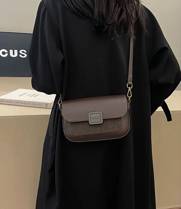 Стильна Коричнева Сумка Через Плече MUCCCOU FASHION