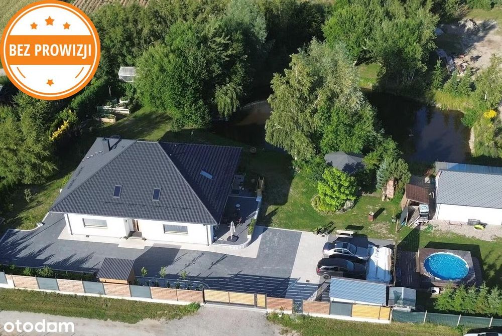 Roczny dom otoczony naturą (prywatny staw)- Gościno k. Kołobrzegu