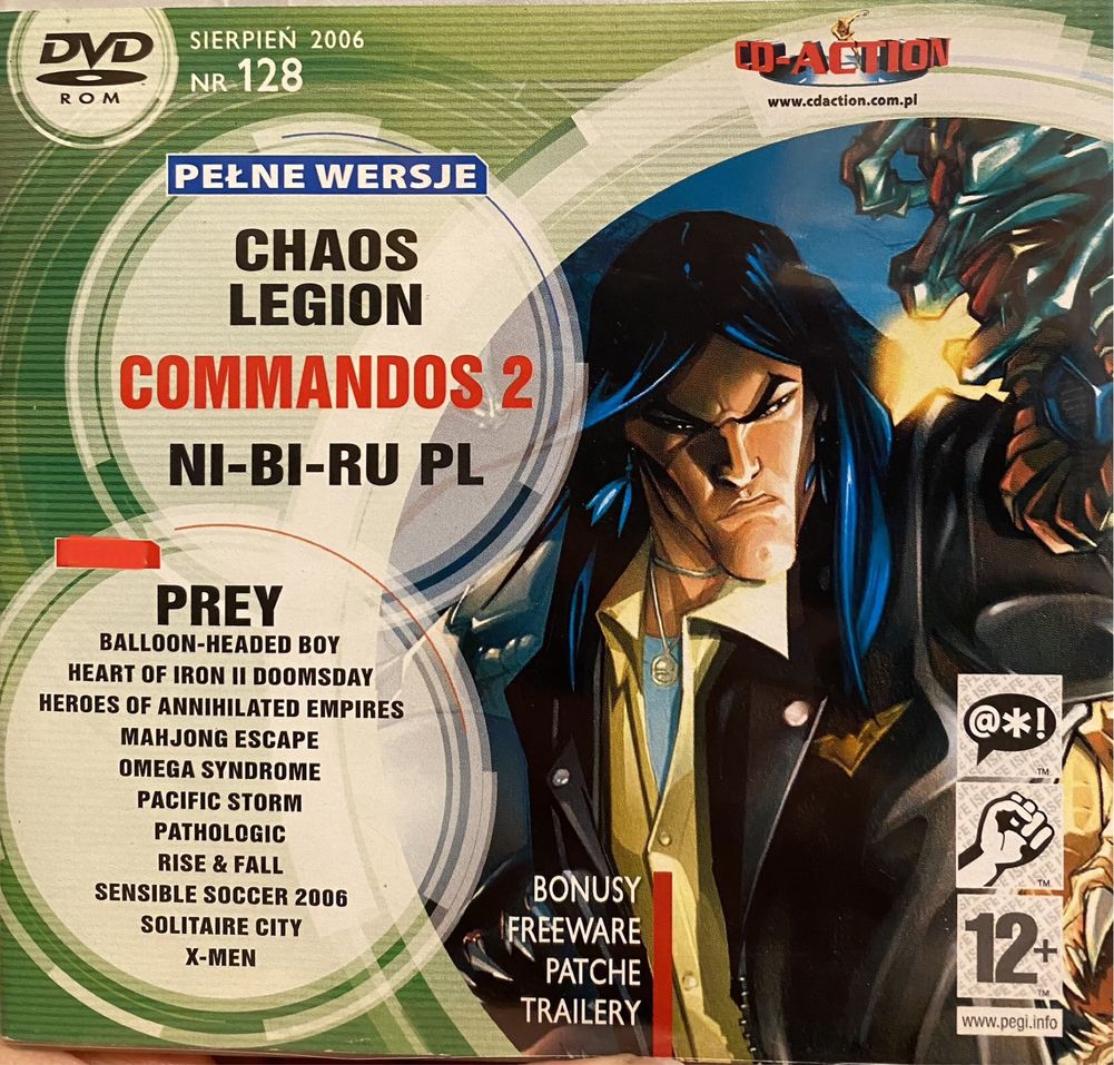 Gry PC CD-Action DVD nr 128: Commandos 2, Ni-Bi-Ru, Chaos Legion