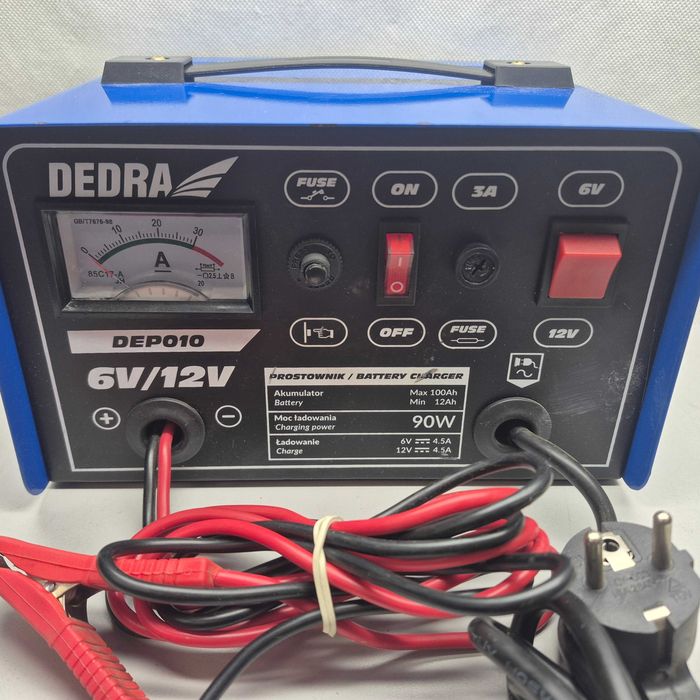 Prostownik Dedra DEP010 90W 6V/12V; Komis Jasło Igielna