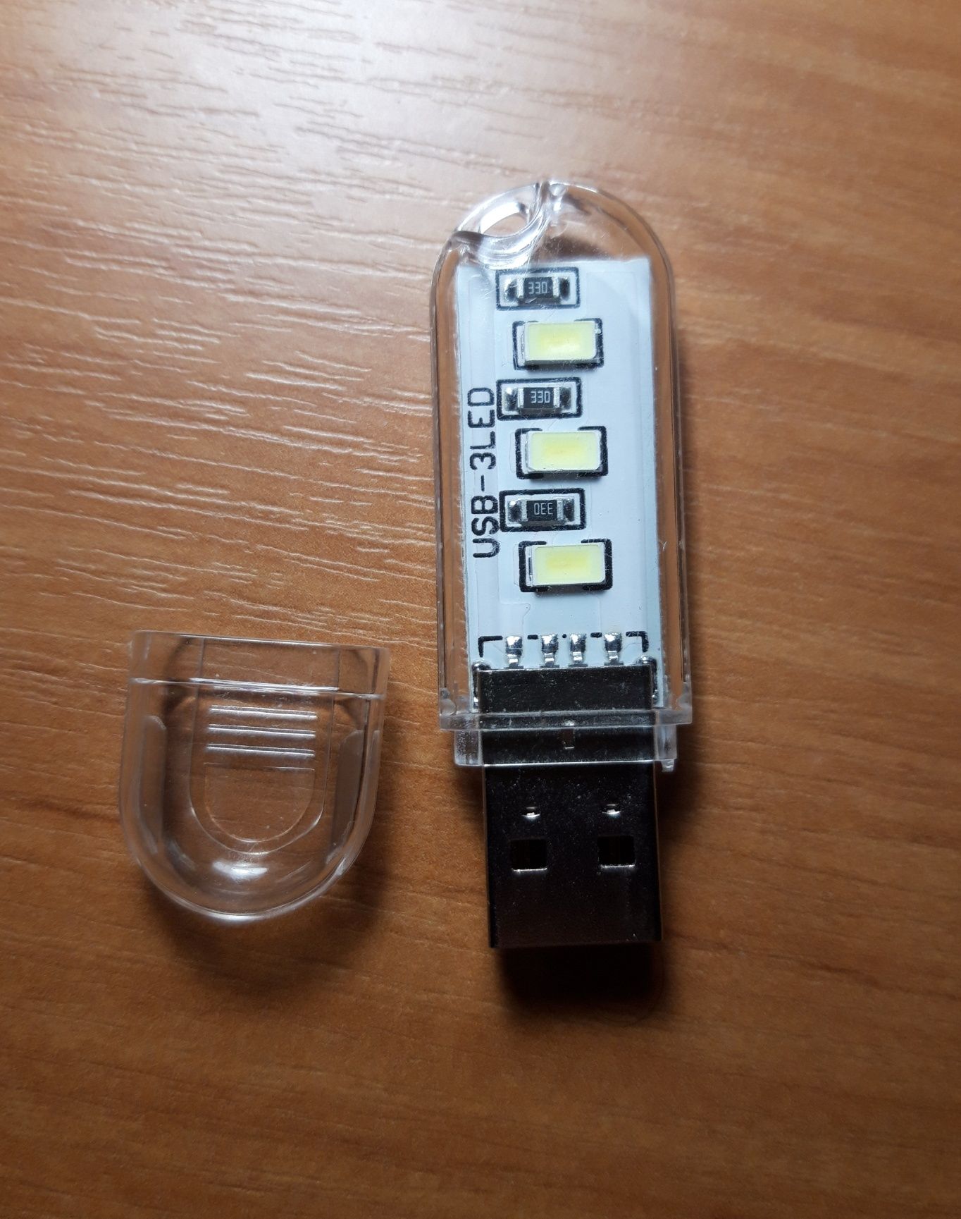 USB Led фонарик светильник на 3 светодиода