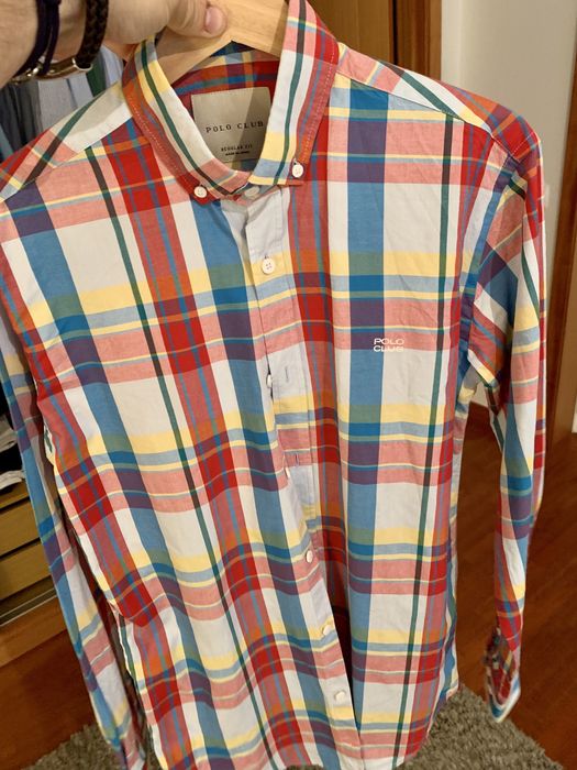 Camisa Polo Club aos quadrados