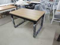 Stół LOFT industrialny 120x80+2x40 Dostawki EGGER Solidna Rama