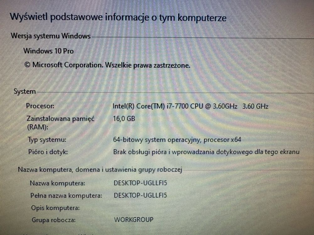 Dell Vostro 3668 / i7 / 16GB RAM / 2 x 256GB SSD / Win10pro