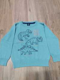 sweterek bluza sweter dinozaury 92