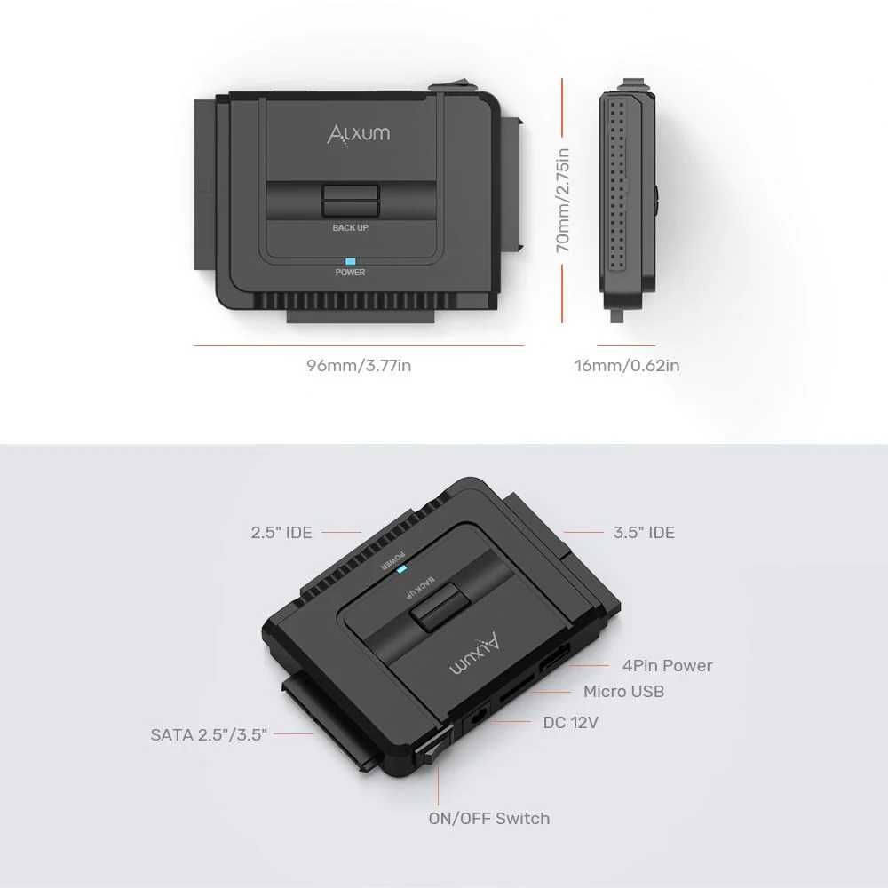 Adapter dysku twardego USB 3.0 IDE na SATA