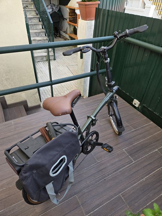 BTWIN Bicicleta elétrica dobrável E FOLD 500 Verde