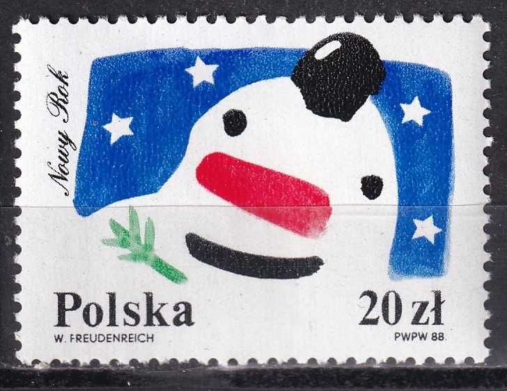 Polska 1988 fi.3032 cena 0,30 zł kat.0,25€