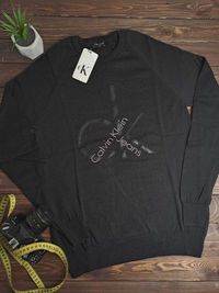 ЗНИЖКА! S (48) чорний светр CALVIN CLEIN келвін клейн світшот кофта