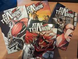 Atak Tytanów Attack on Titan Shingeki no Kyojin manga 4 tomy