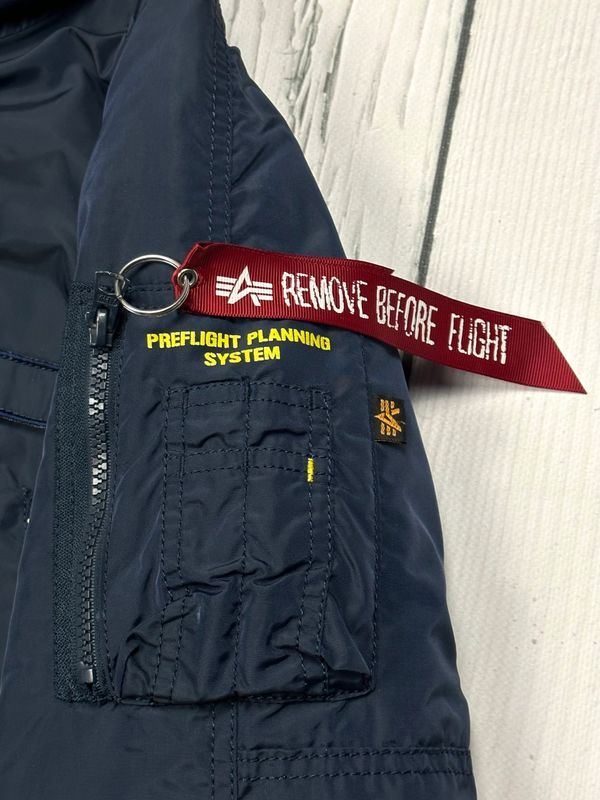 Alpha Industries Pps N3b Nylonowa Zimowa Kurtka Parka Męska Logowana r