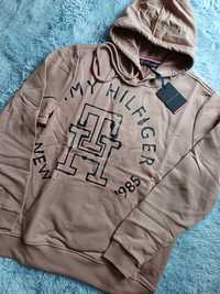 Nowe męskie bluzy Tommy Hilfiger beżowe xl xxxl