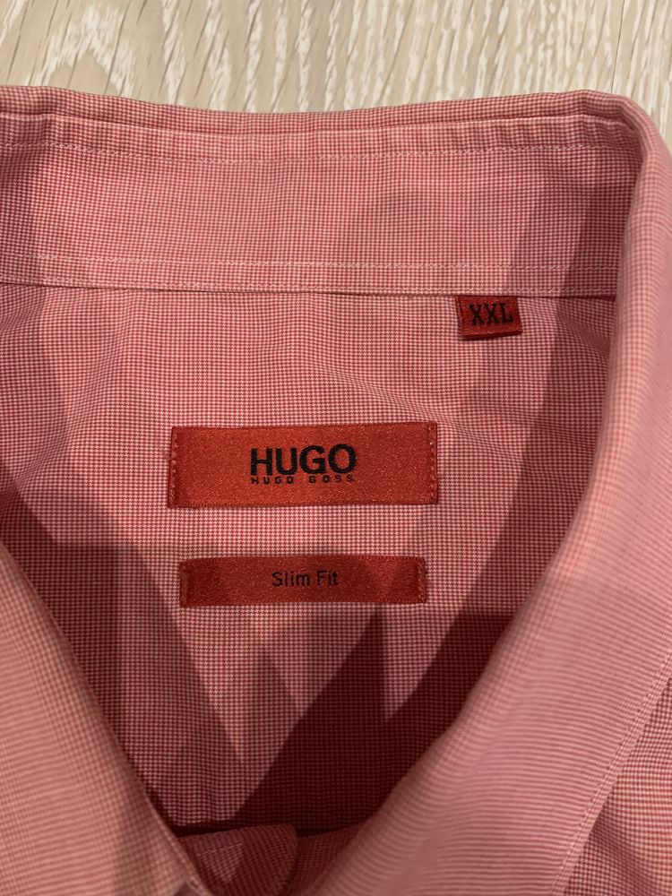 Рубашка hugo boss slim оригинал l-xl на высокий рост