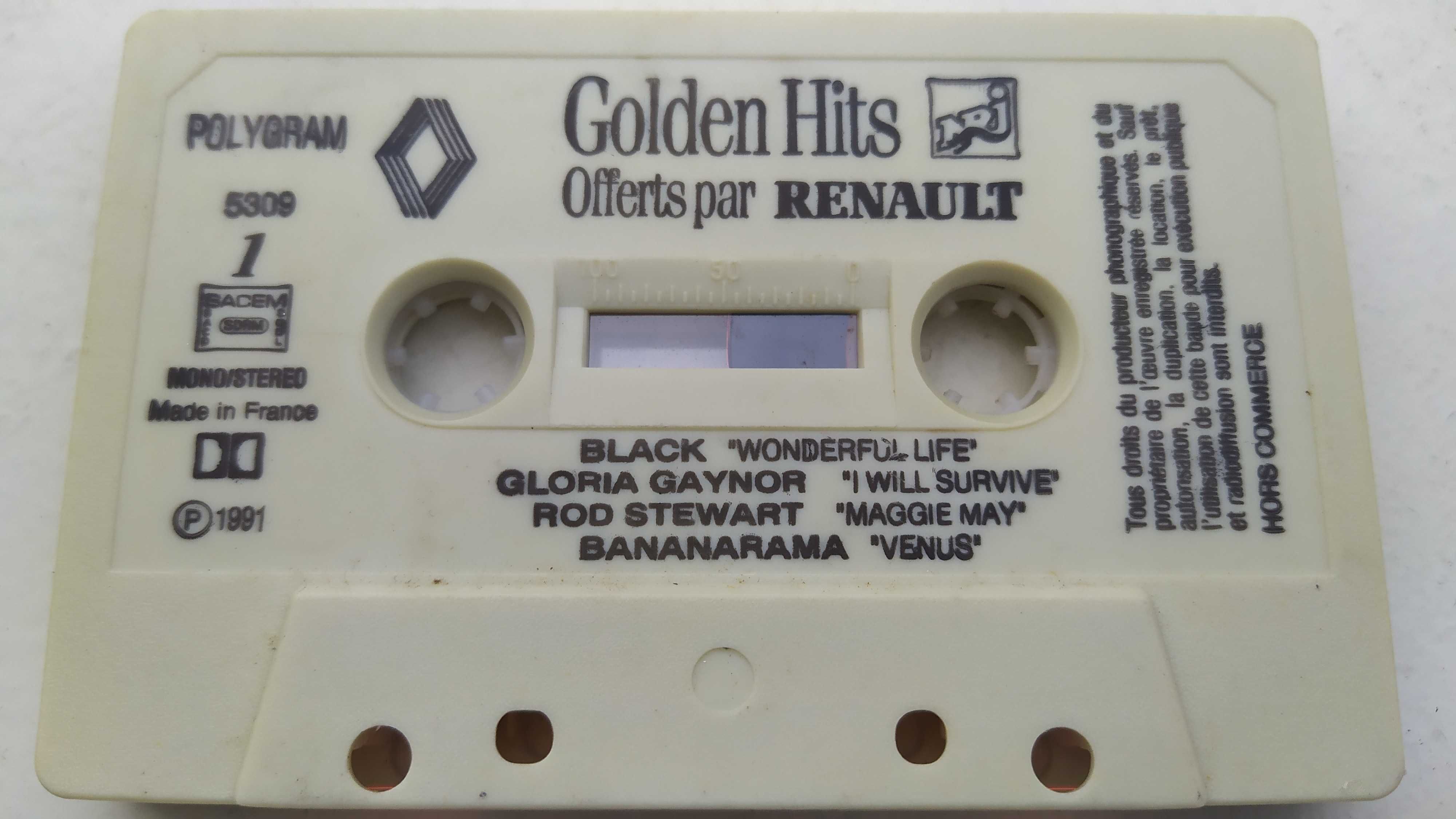 Les Golden Hits Black Gaynor Brown Genesic Stewart Double kaseta MC