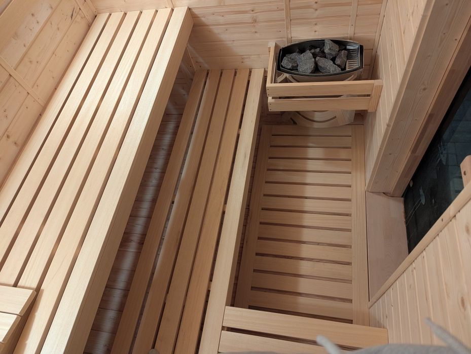Sauna fińska ogrodowa premium izolowana 8kw