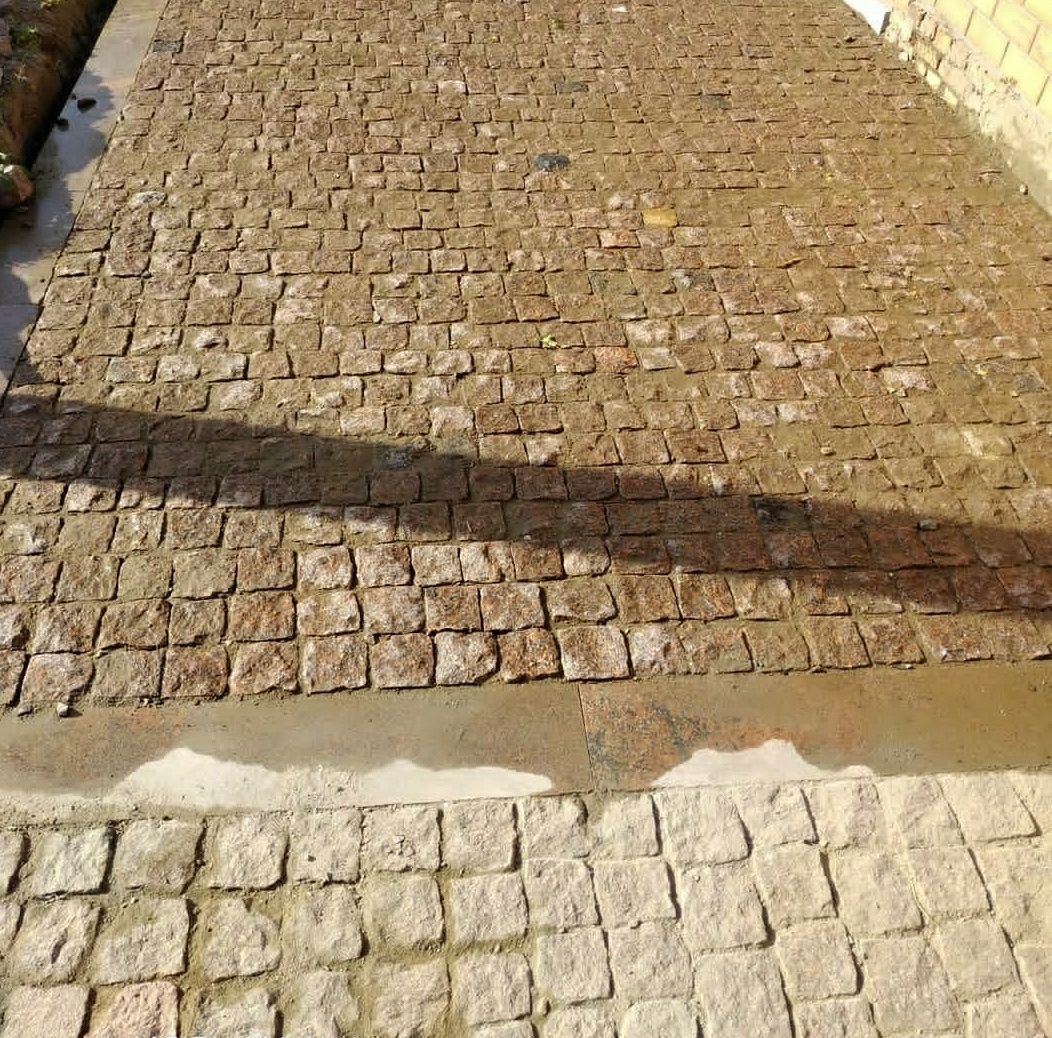 Укладка гранитной брусчатки и тротуарной плитки, демонтажные работы