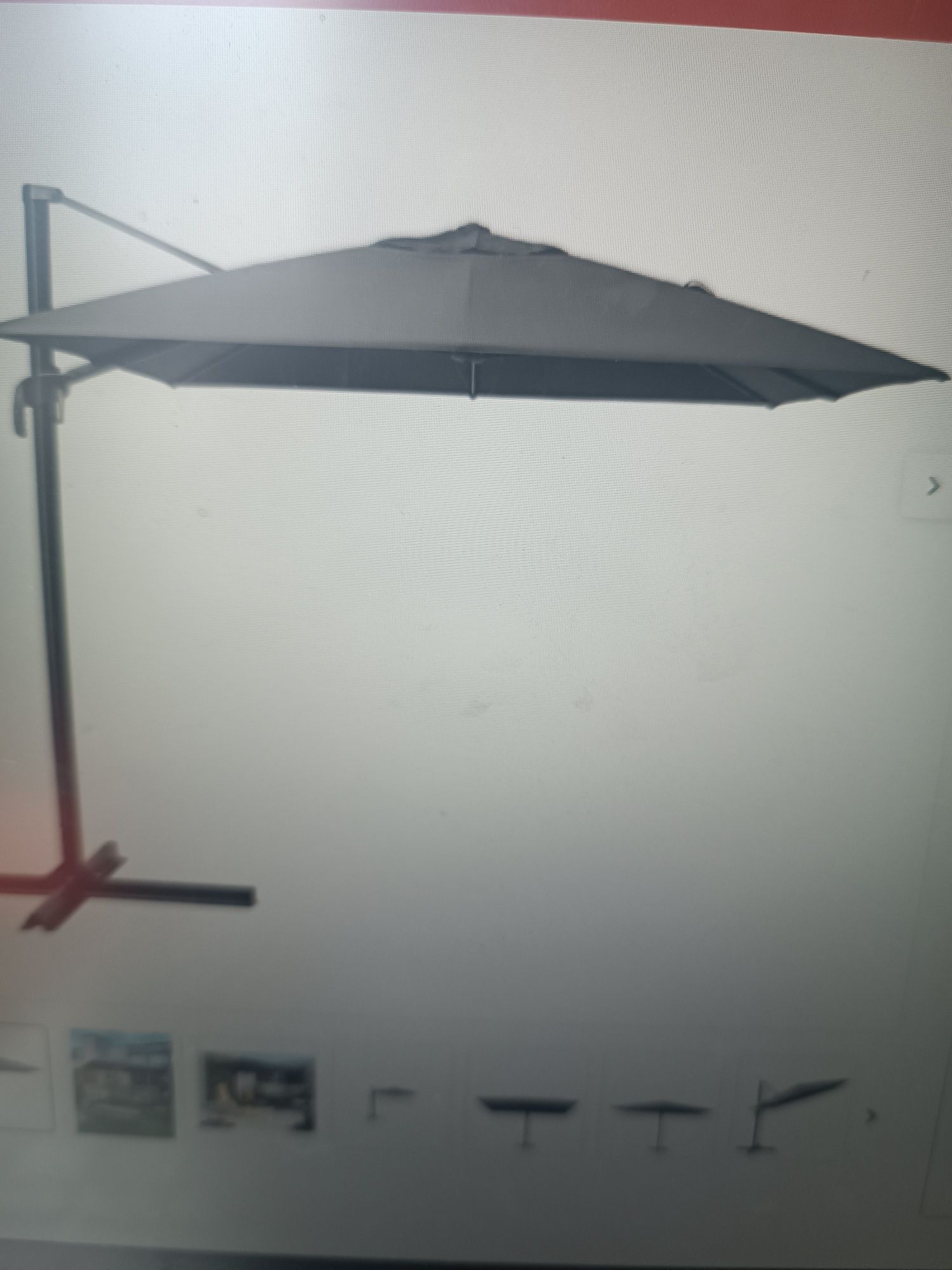 Parasol ogrodowy Aura 3mx3m stan idealny