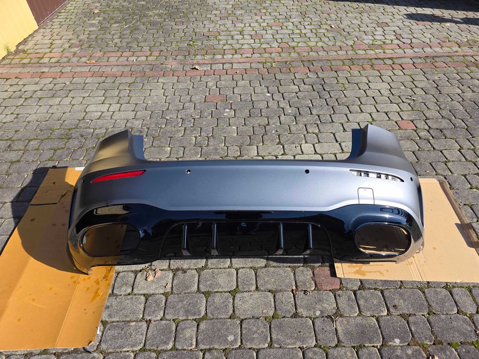 Zderzak tylny tył Mercedes A Klasa W177 A45S AMG 2024 szary mat
