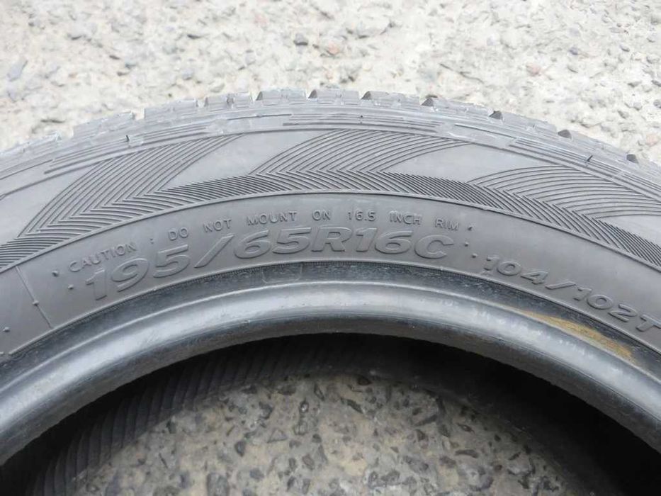 195/65 R16c 104/102T Hankook WinterRw06 зима 4 штуки шини бу