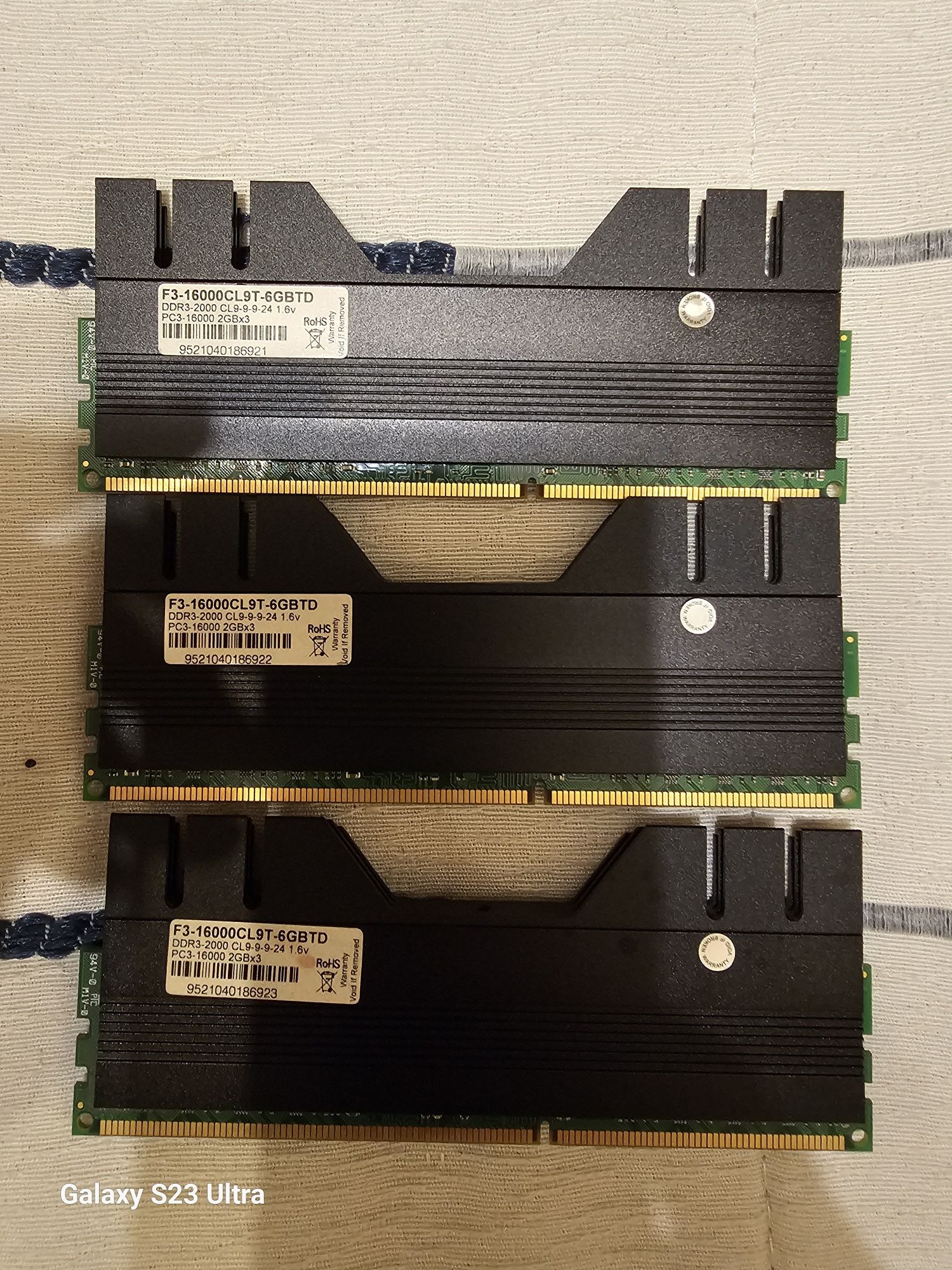 Memórias Gskill Trident ddr3-2000 3x6Gb