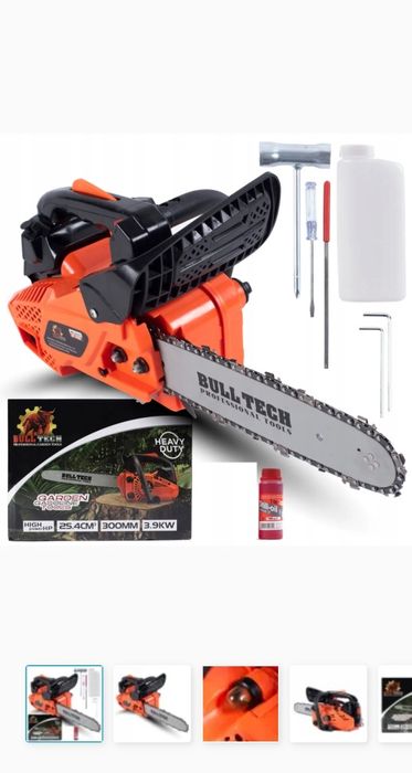 Piła spalinowa 3.9km gałęziówka 32cm  najmocniejsza BULL-TECH