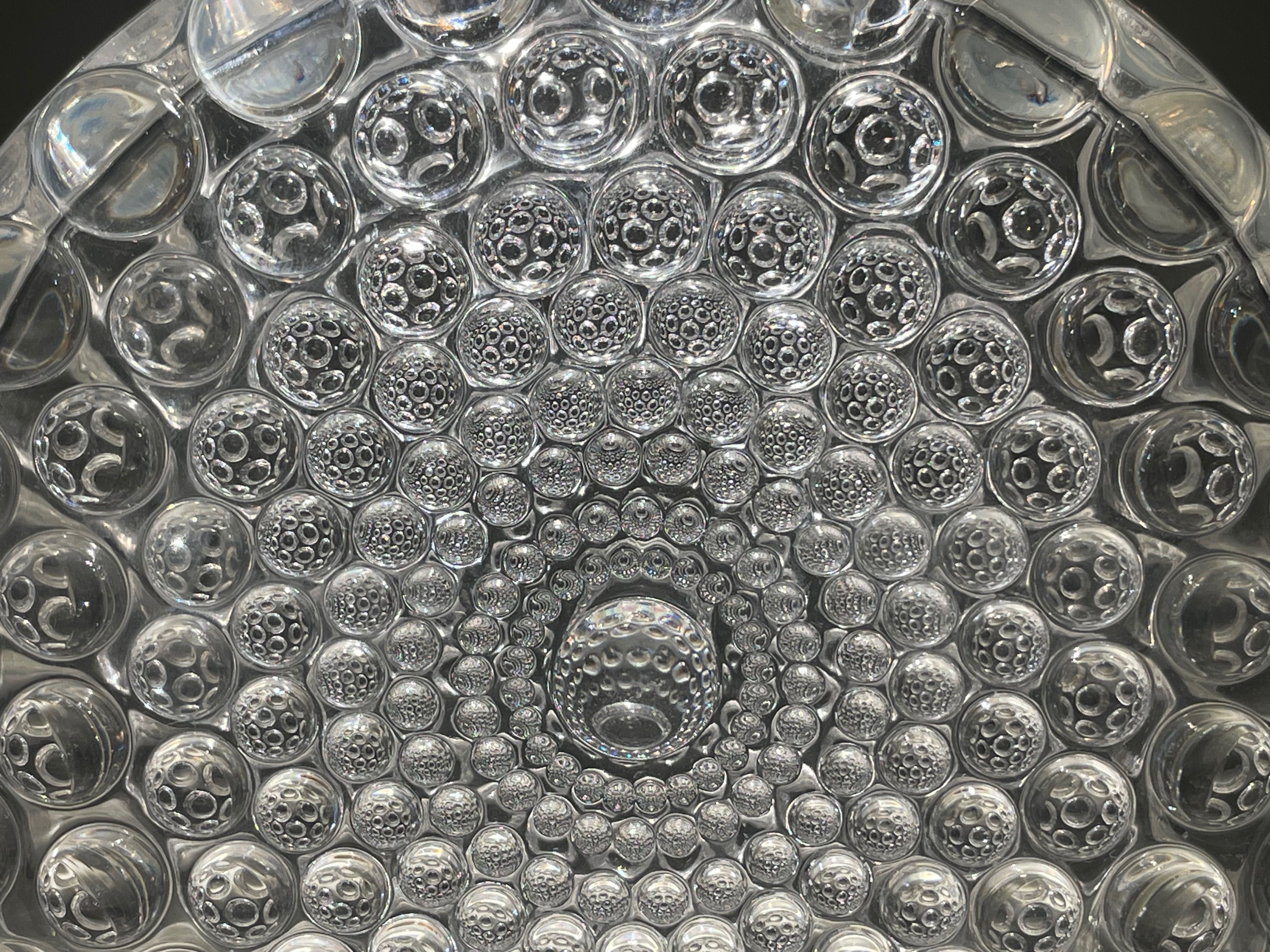 Optyczny wazon Walther Glass. Bubble Glass. Szkło lata 70