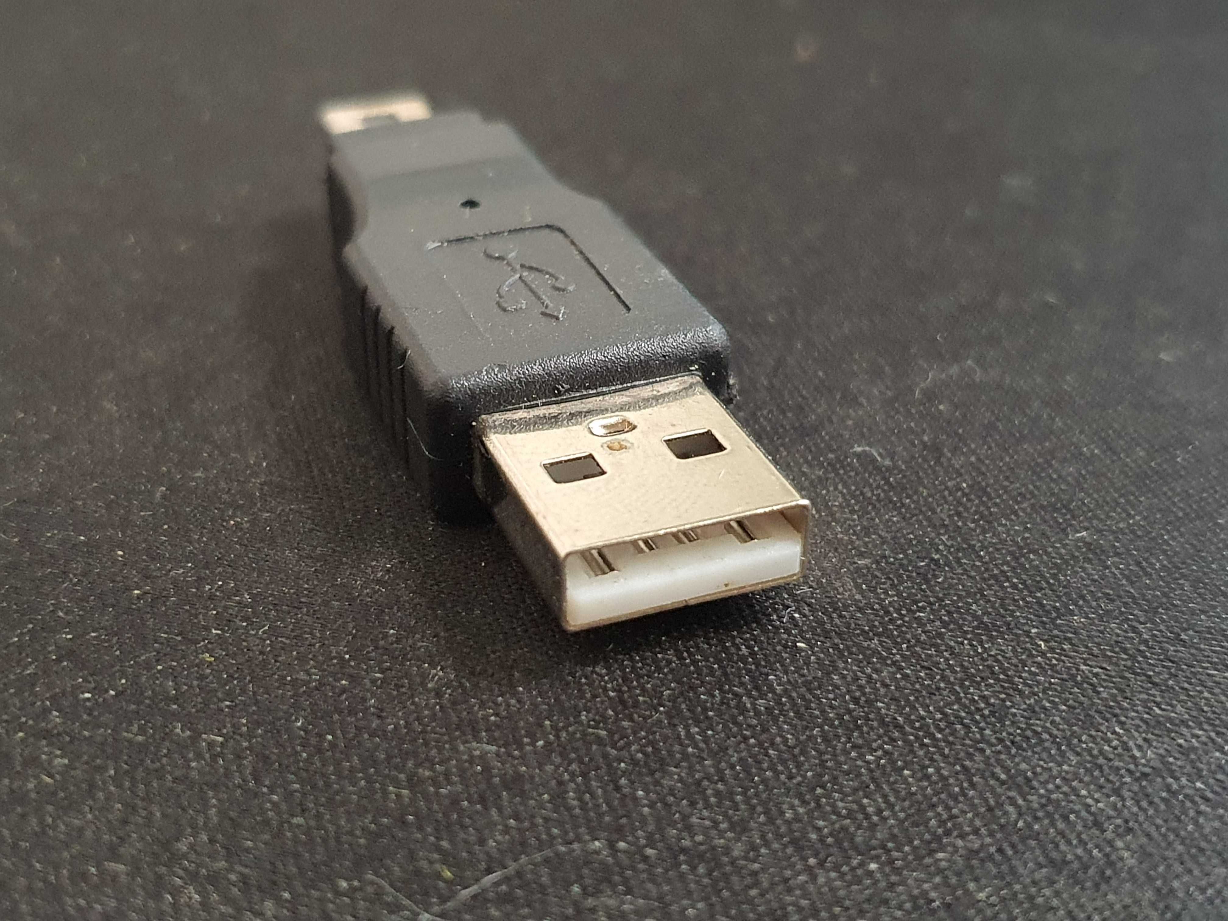 Przejściówka adapter USB A - mini USB