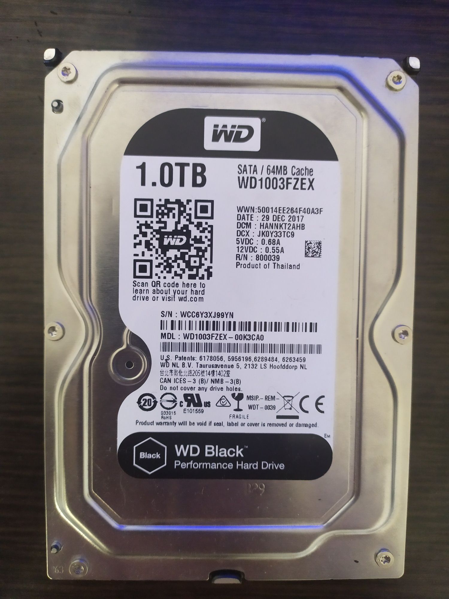 Жёсткий диск (HDD) 3.5 WD 250, 500, 640 и 1 ТБ для ПК