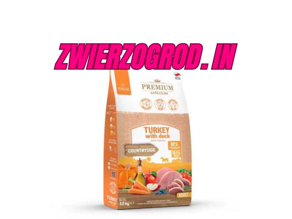 Karma Dla Psa Pokusa Indyk z Kaczką 12 kg --> VetZwierzogród< --