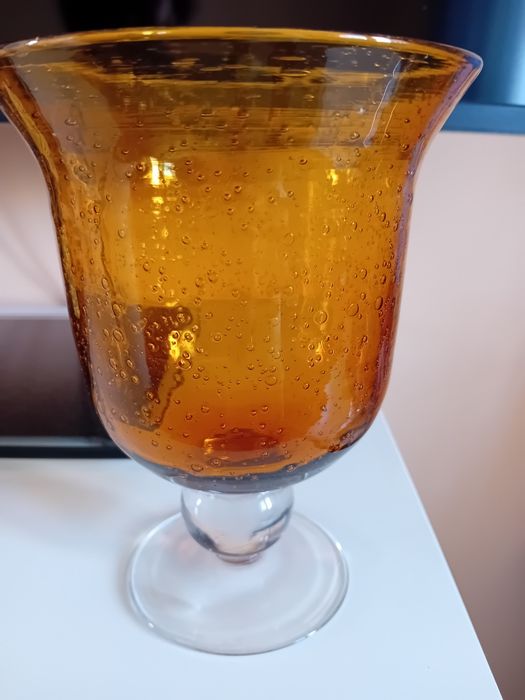 Antico, kielich miodowe szkło plus szklaneczki