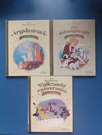 3książki Disney: Aryskotracji, 102 dalmatyńczyki, wyliczanki rymowanki