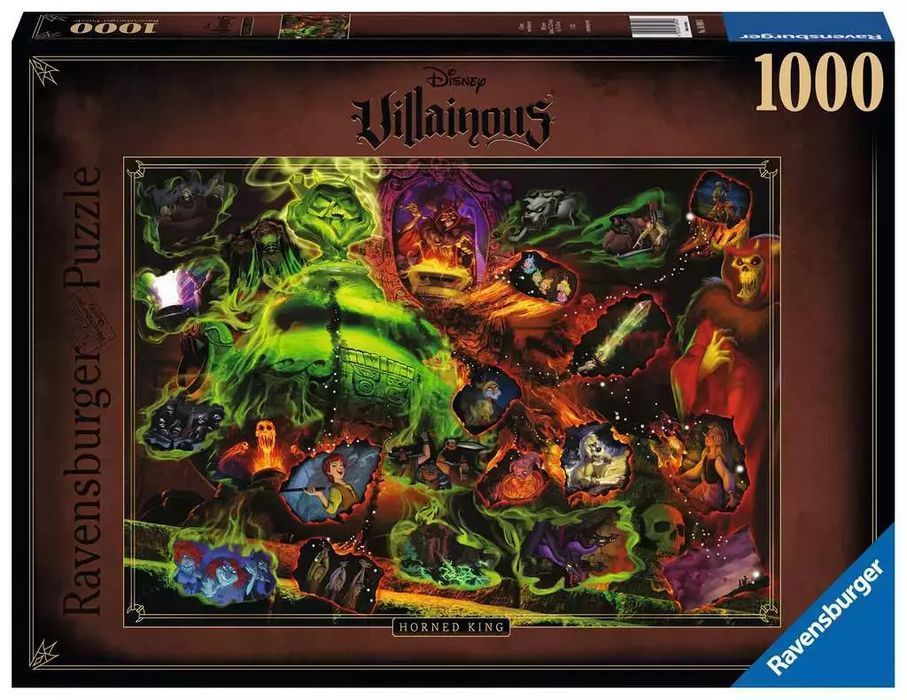 Puzzle 1000 elementów. Disney Czarne Charaktery. Rogaty Król