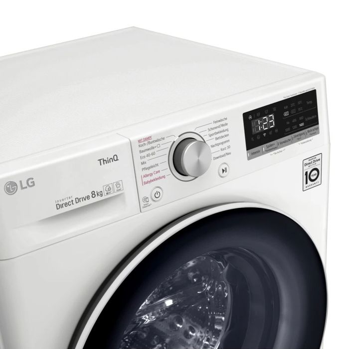 Стиралка,2021г.Пральна машина з парою LG Vivace V400 F4WN408S0