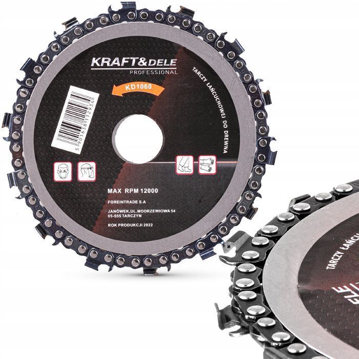 Piła Tarcza Łańcuchowa Do Drewna Do Szlifierki Kątowej 125 Mm 22.2Mm