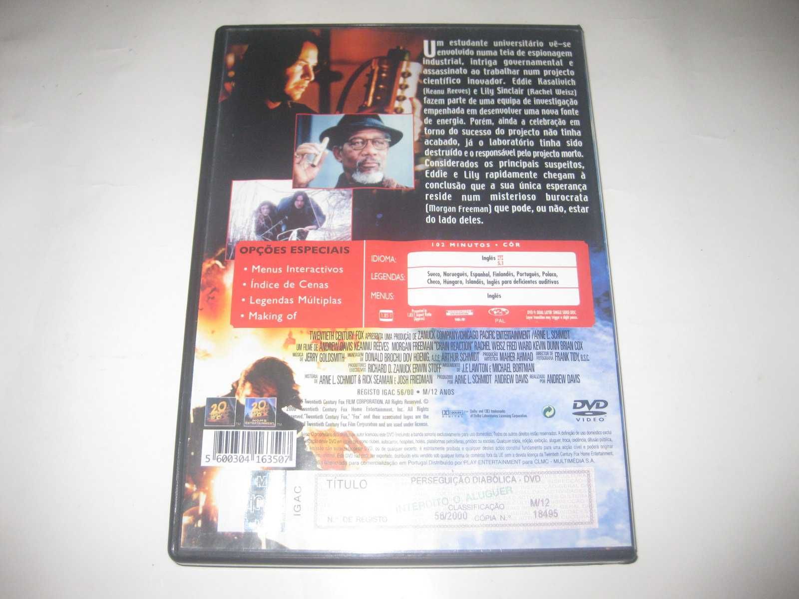 DVD "Perseguição Diabólica" com Keanu Reeves