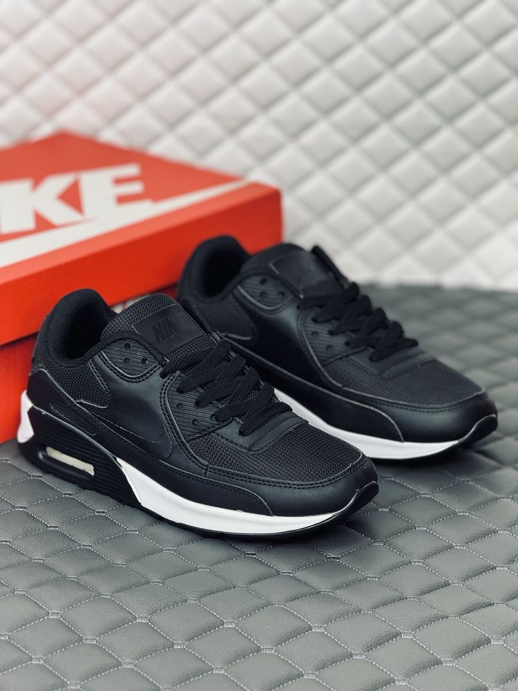 Кроссовки мужские Nike Air Max 90 black-white кросовки Найк 90