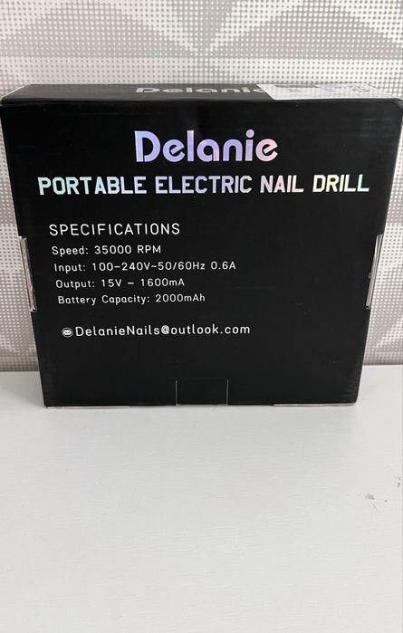 Манікюрний фрезер для манікюру та педикюру Delanie Electric Nail Dril